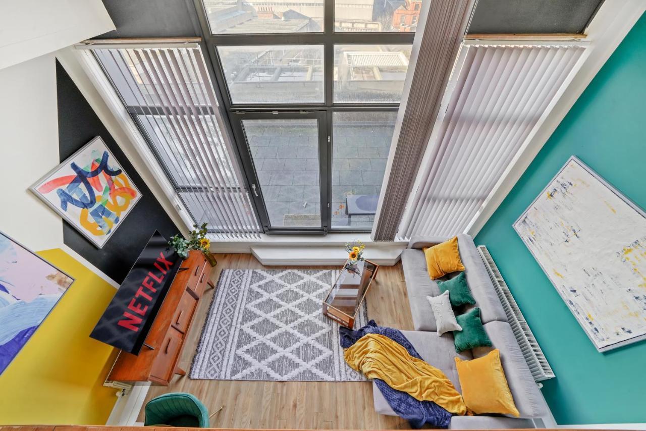 Stunning Duplex Of Central Nottingham - Balcony 외부 사진