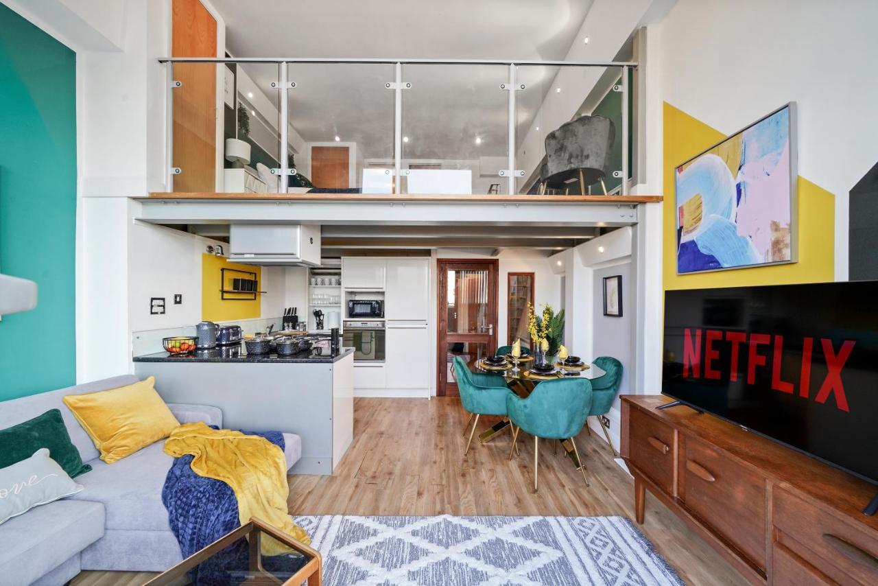 Stunning Duplex Of Central Nottingham - Balcony 외부 사진